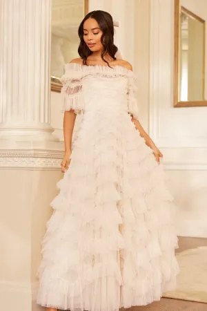 Soft-Lining Fit Vibe Lana Off-Shoulder Gown