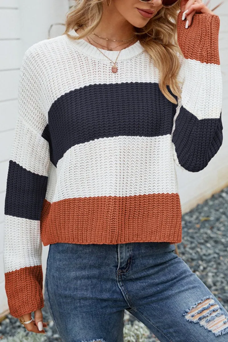 WOMEN CROCHET FISHERMAN KNITTED LOOSE SWEATER MicrofiberTech