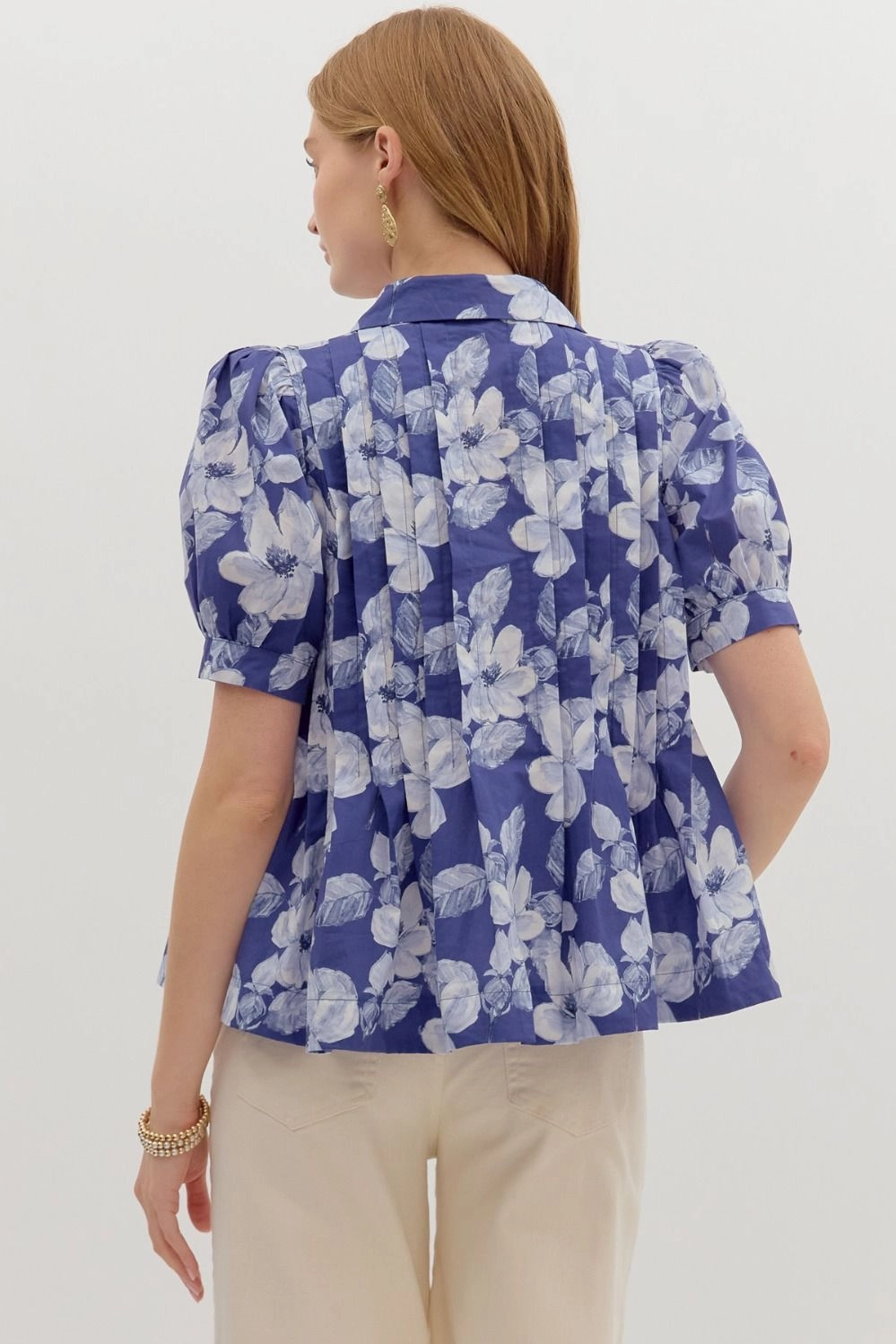Take Your Pick Top in Indigo Durable Chainstitch