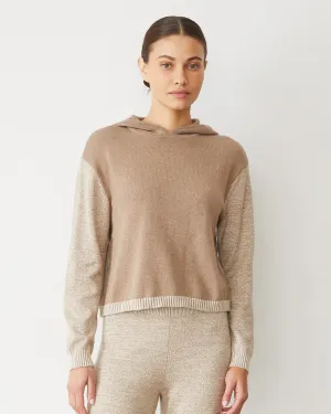 Korean Mood Poised Vibe Organic Cotton Cashmere Hooded Sweater