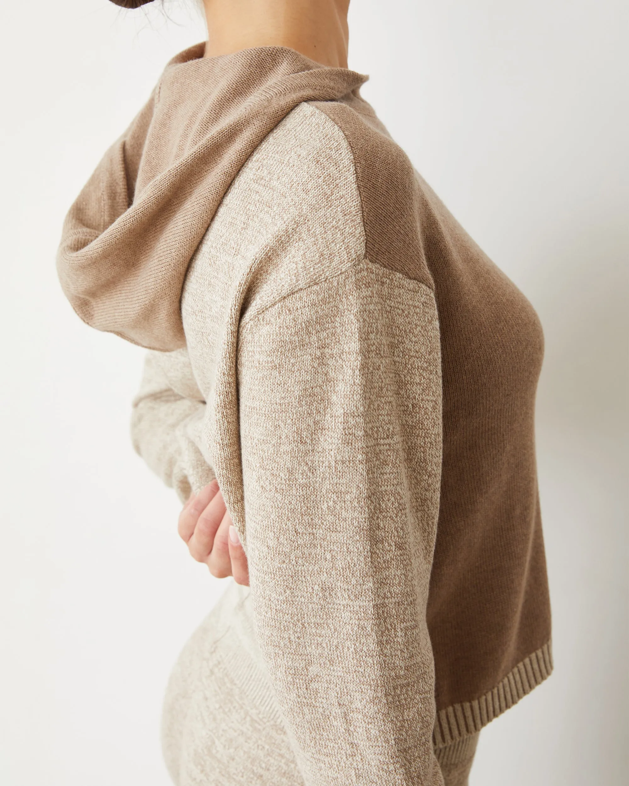 Flowy summer gown Organic Cotton Cashmere Hooded Sweater