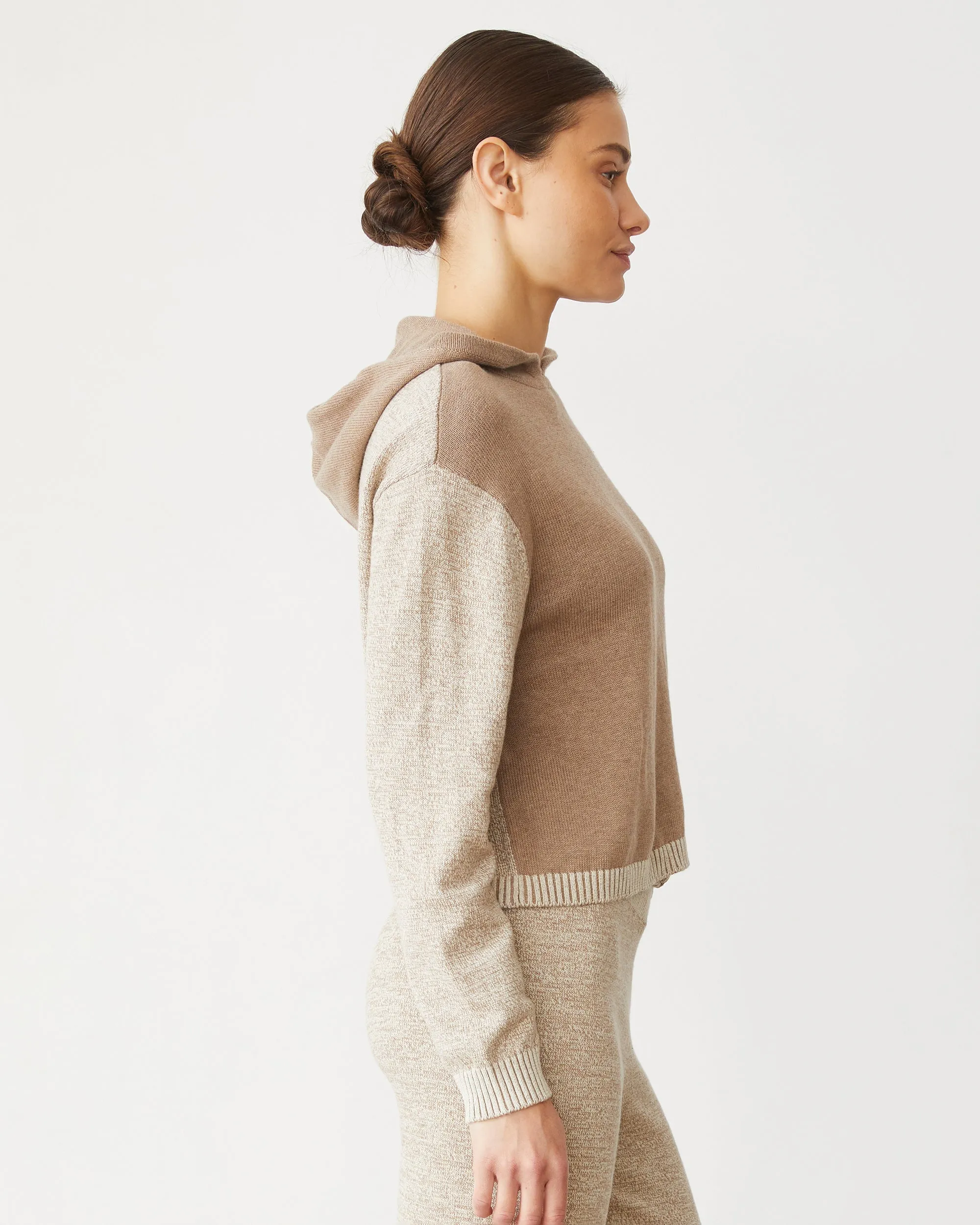 Weekend Edge Organic Cotton Cashmere Hooded Sweater