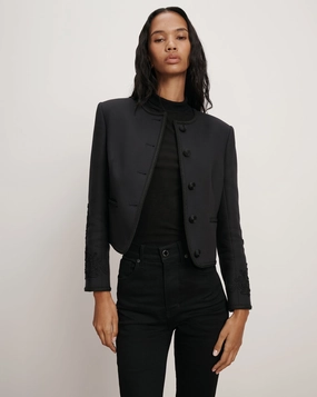 Latrell Embroidered Jacket Navy Insulated Core