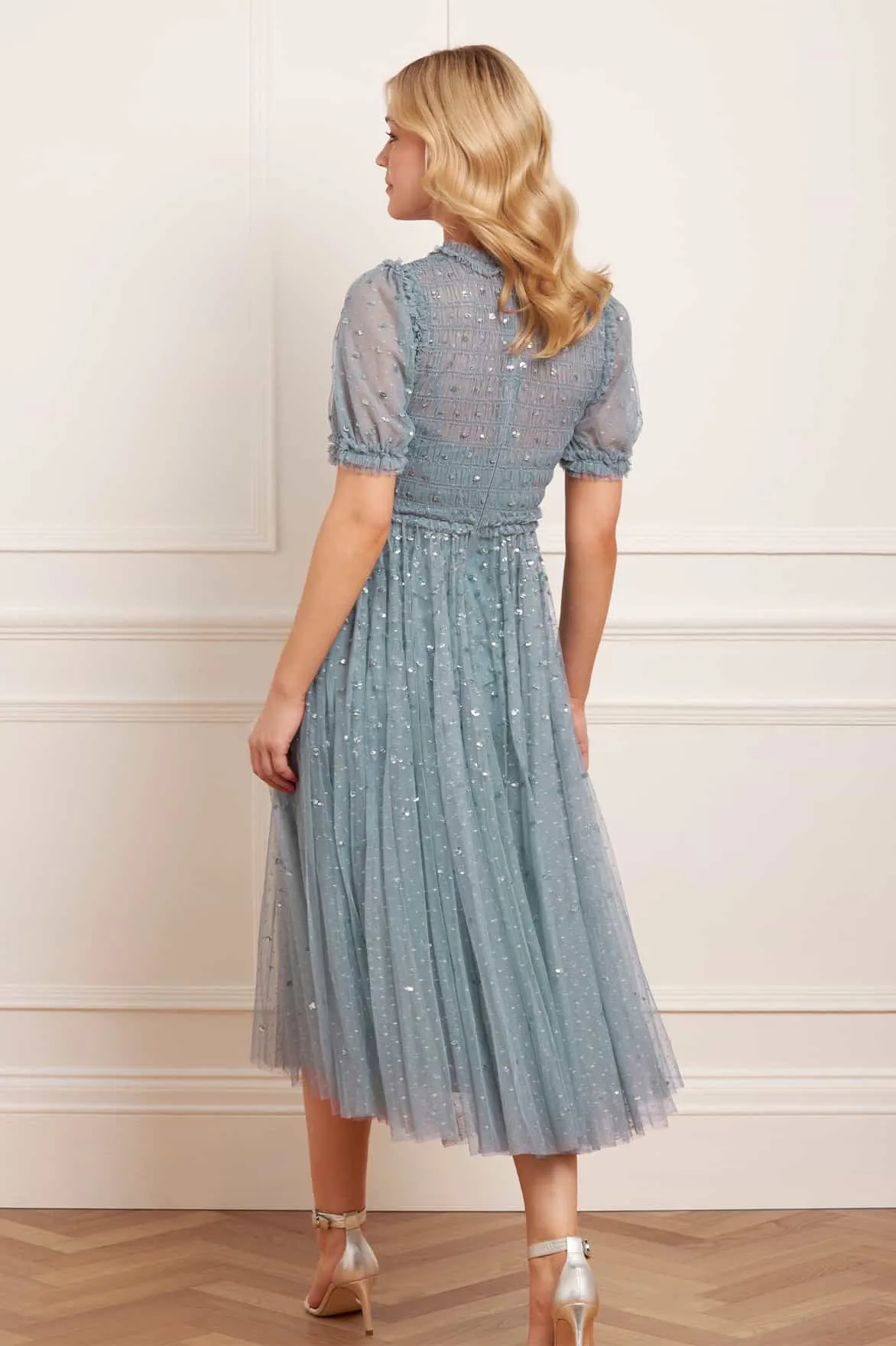 Relax Cut Sequin Giselle Smocked Ballerina Dress