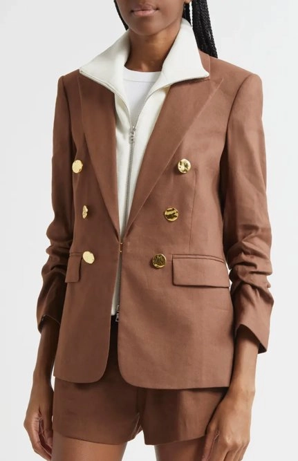 Elle Dickey Jacket Light Chicory color fast Three Layer Laminate