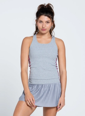 Friction Resistant Edges Berry Stripe Rib Tank