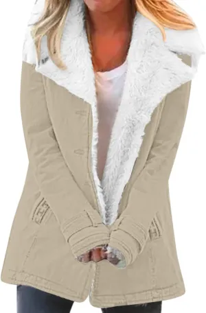 LCMTWX Women's 2023 Fashion Winter Coat Jacket Womens Winter Slim Women's Coat Coats for Women Women'S Fur Faux Fur Jackets
