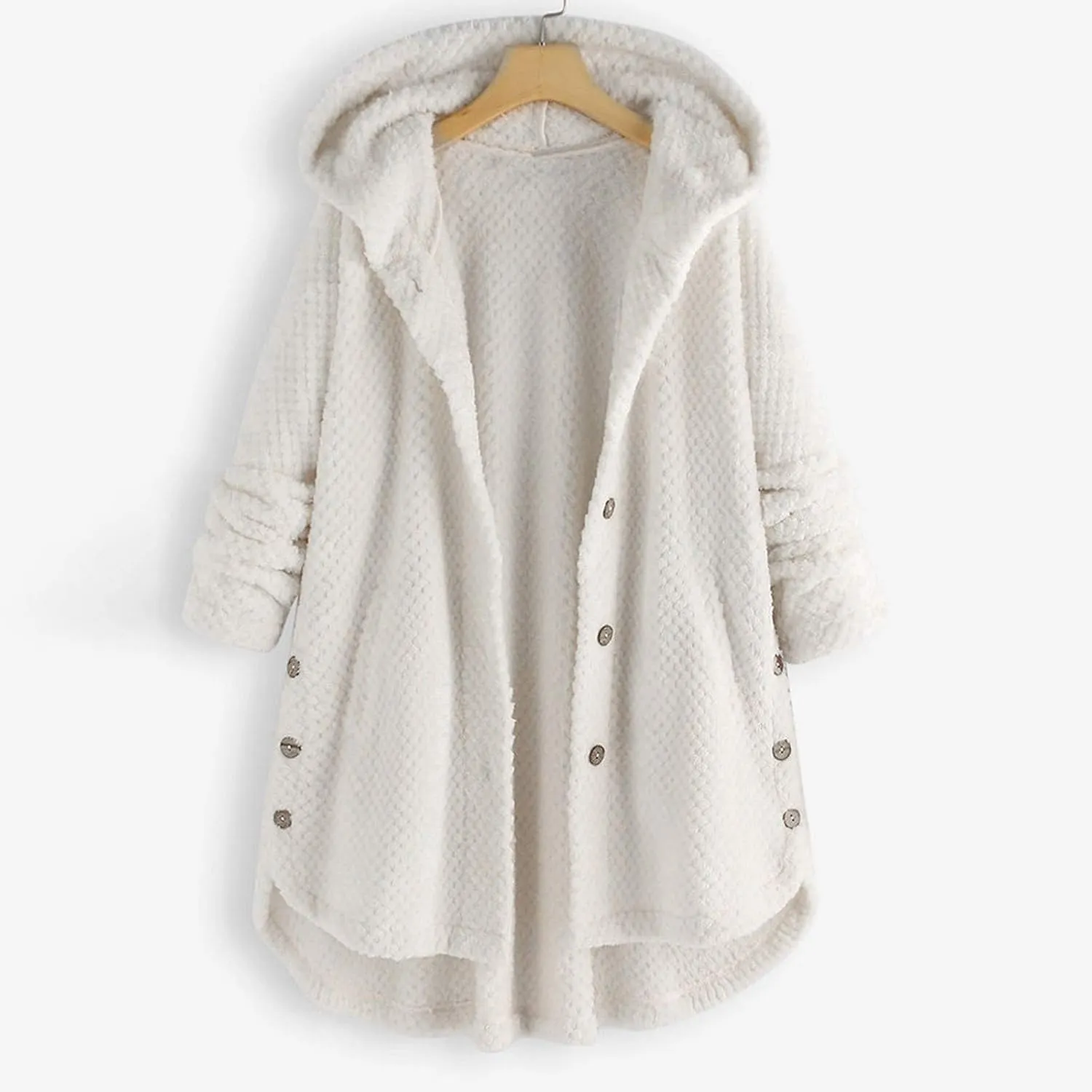 LCMTWX Womens 2023 Winter Fuzzy Fleece Jacket Fleece Sleeve Plus Size Women Women's Coat Solid Oversized Fuzzy Fleece