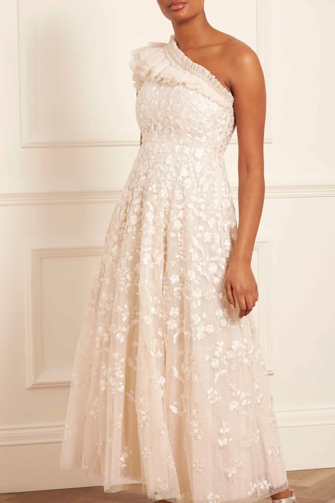 Posy Pirouette One-Shoulder Ankle Gown Stylish Wear Comfortable Waist