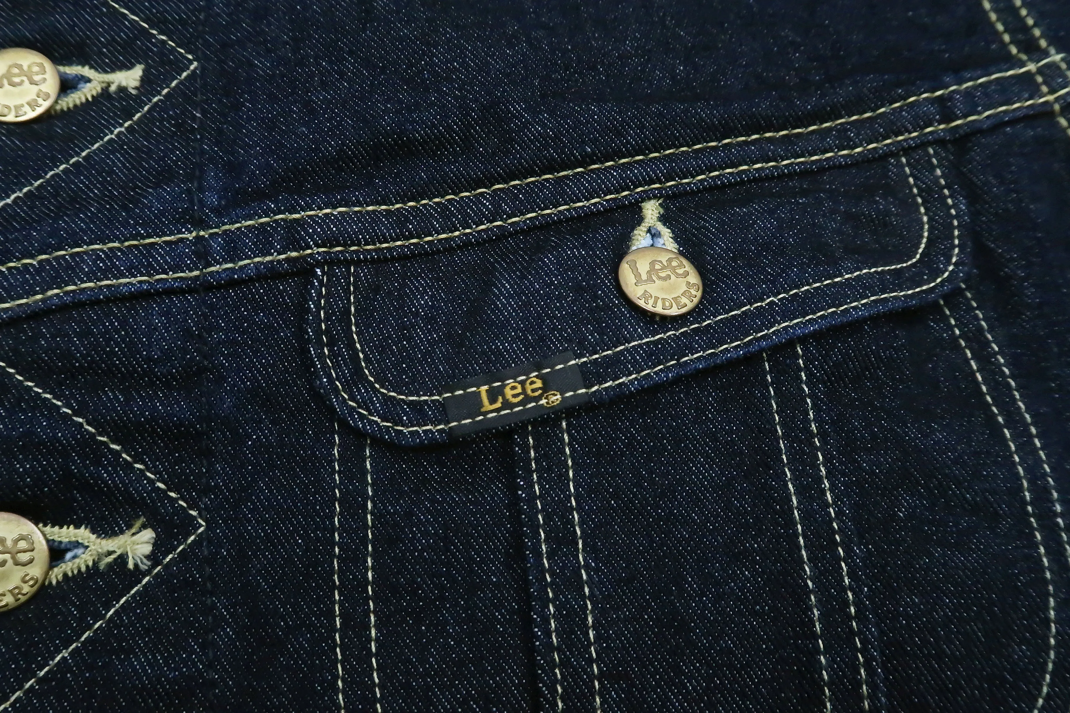 Lee Denim Jacket 101-J Men's Reissue Lee Rider 101J Jacket LM5100 LM5100-500 Rince Indigo-Blue
