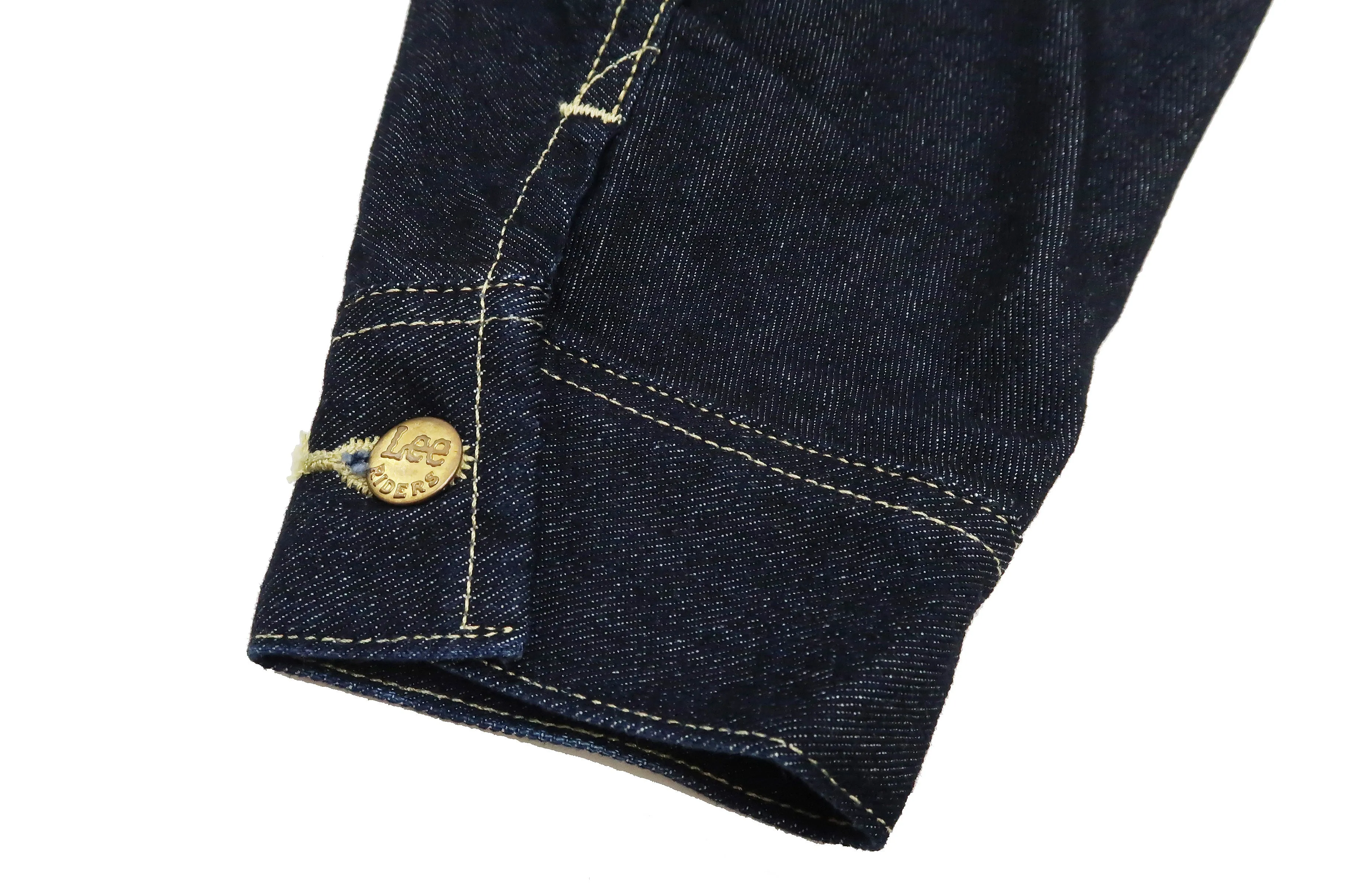 Lee Denim Jacket 101-J Men's Reissue Lee Rider 101J Jacket LM5100 LM5100-500 Rince Indigo-Blue