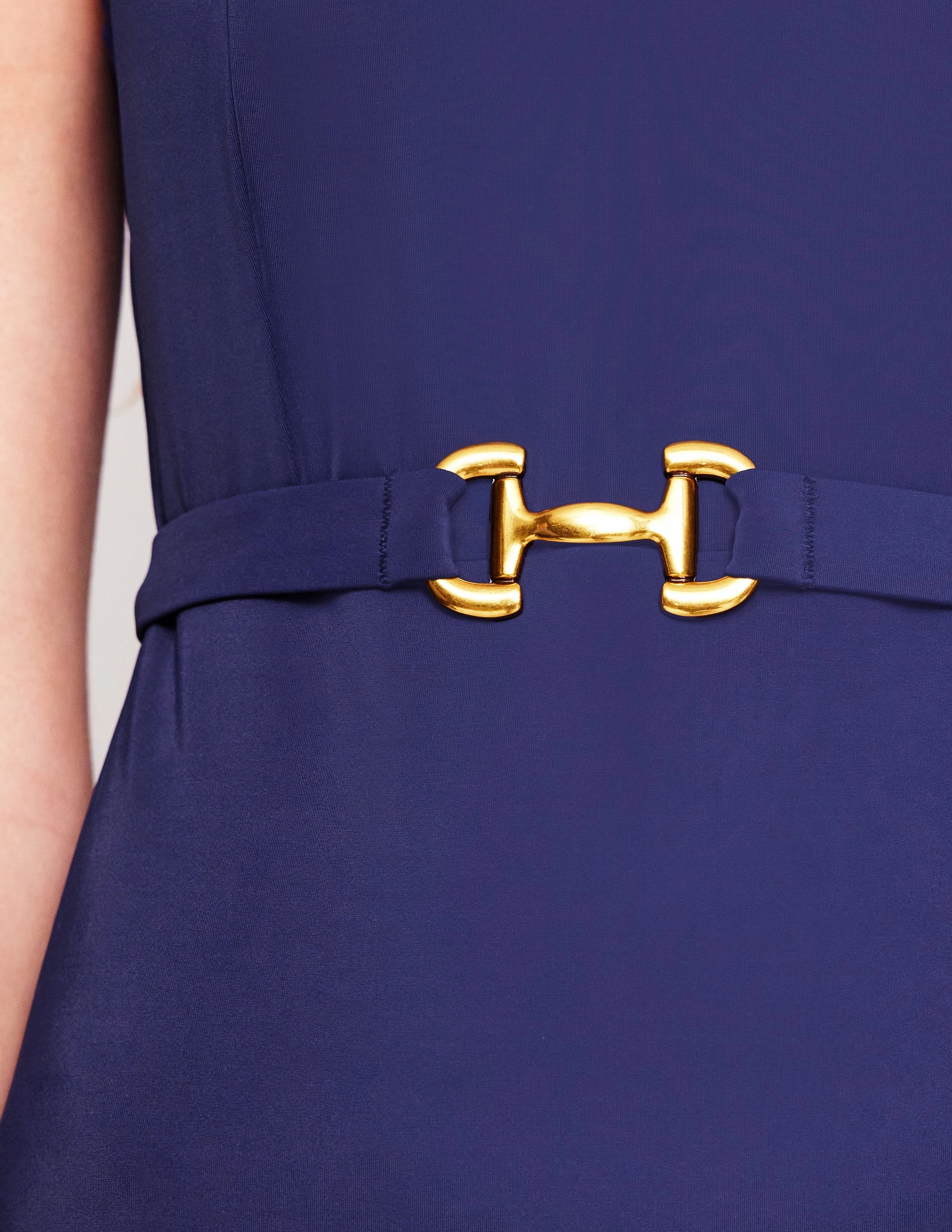 Bandeau-Style Lefkada Square Neck Swimsuit-French Navy Snaffle