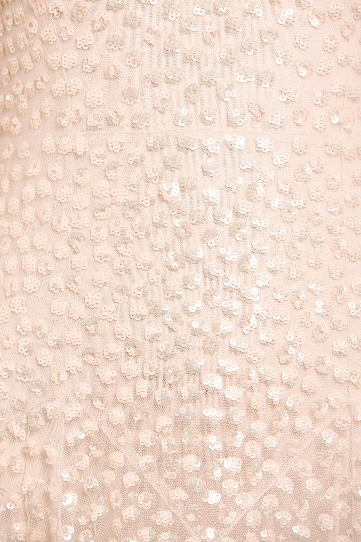 Easy Going Leila Dot Sheer Ankle Gown