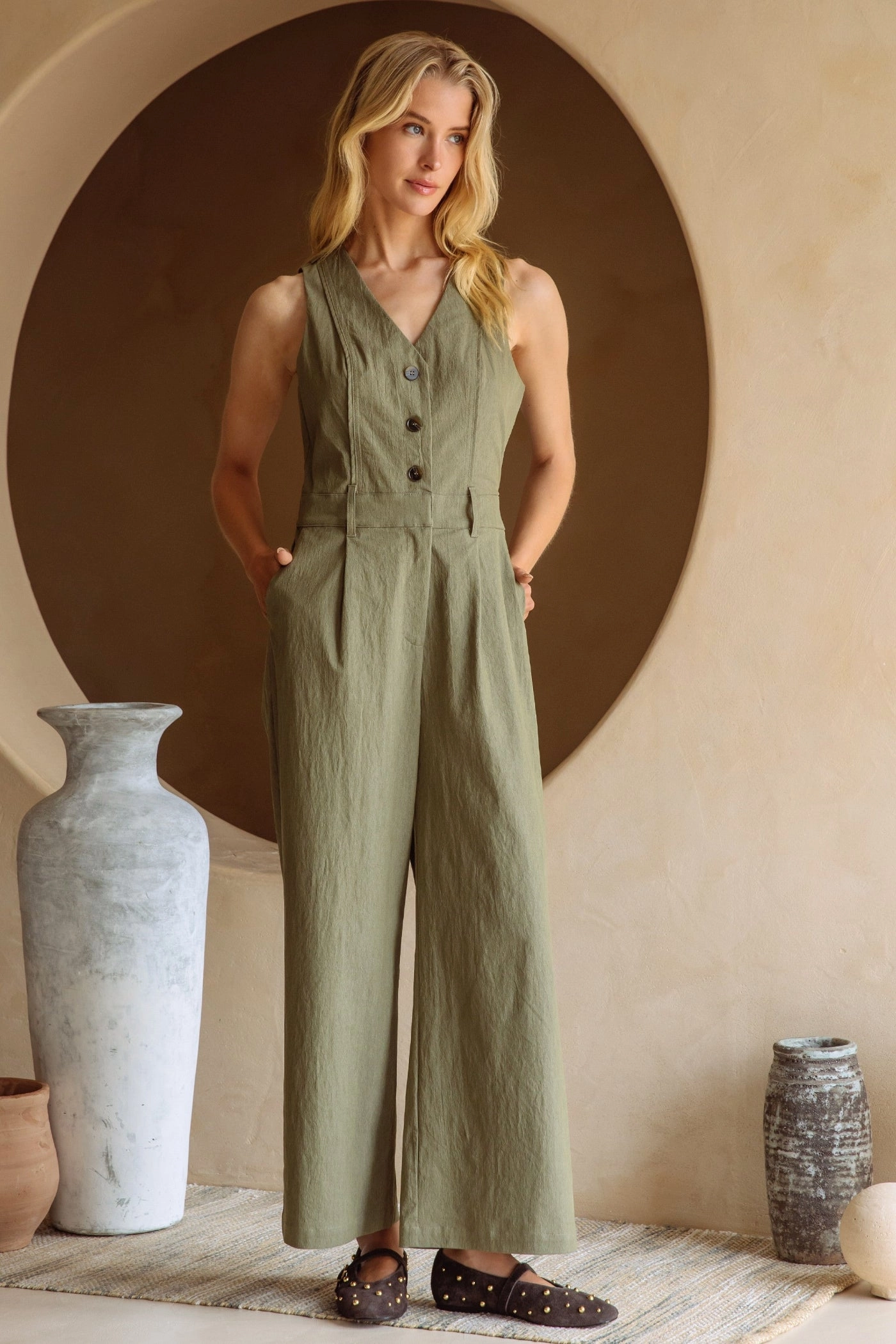 Beach Basic Hot Unique LEXI BACK CUTOUT JUMPSUIT