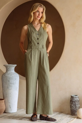 Beach Basic Hot Unique LEXI BACK CUTOUT JUMPSUIT