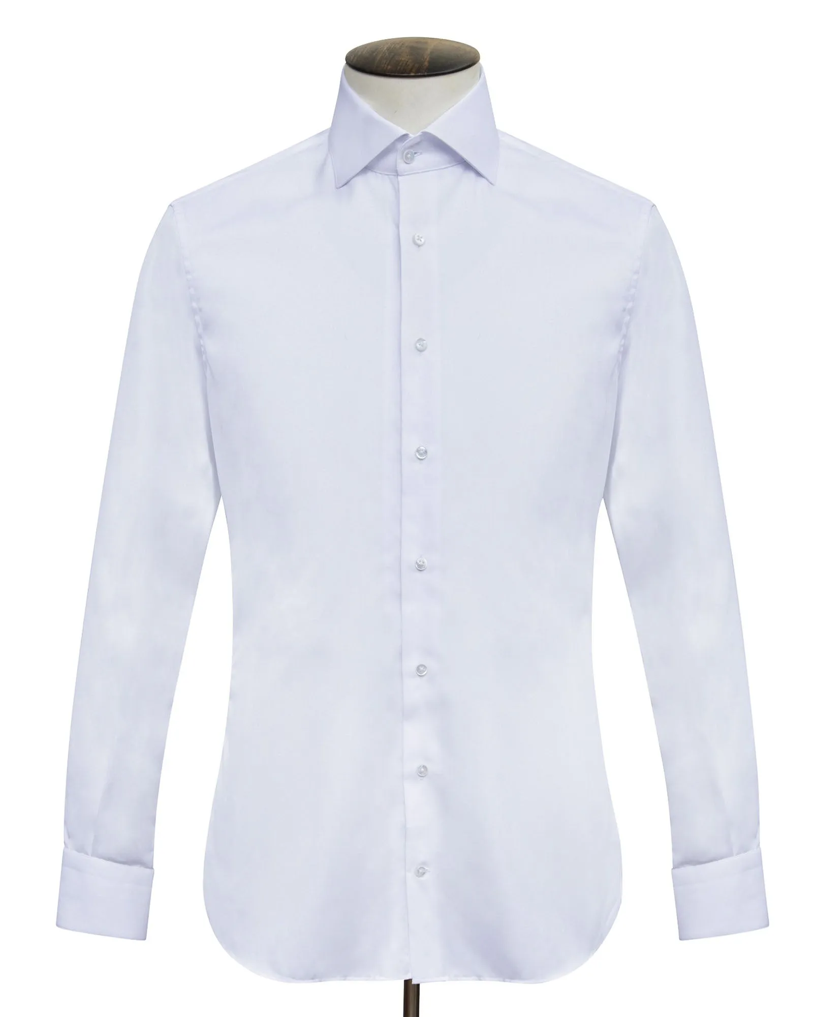 Light Blue Cutaway Collar Short Fit Shirt