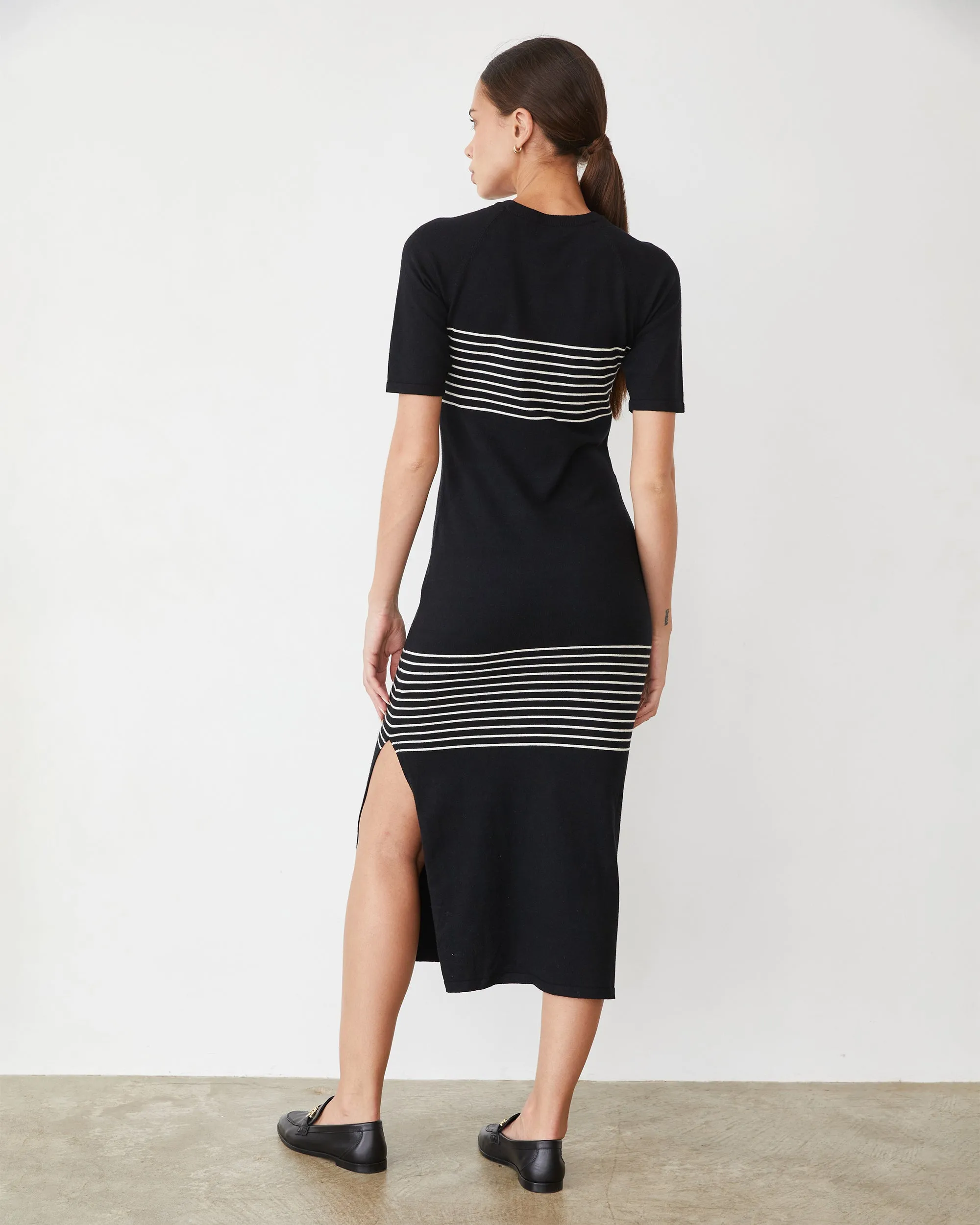 ConvertibleStyle Light Soft Knit Stripe Dress