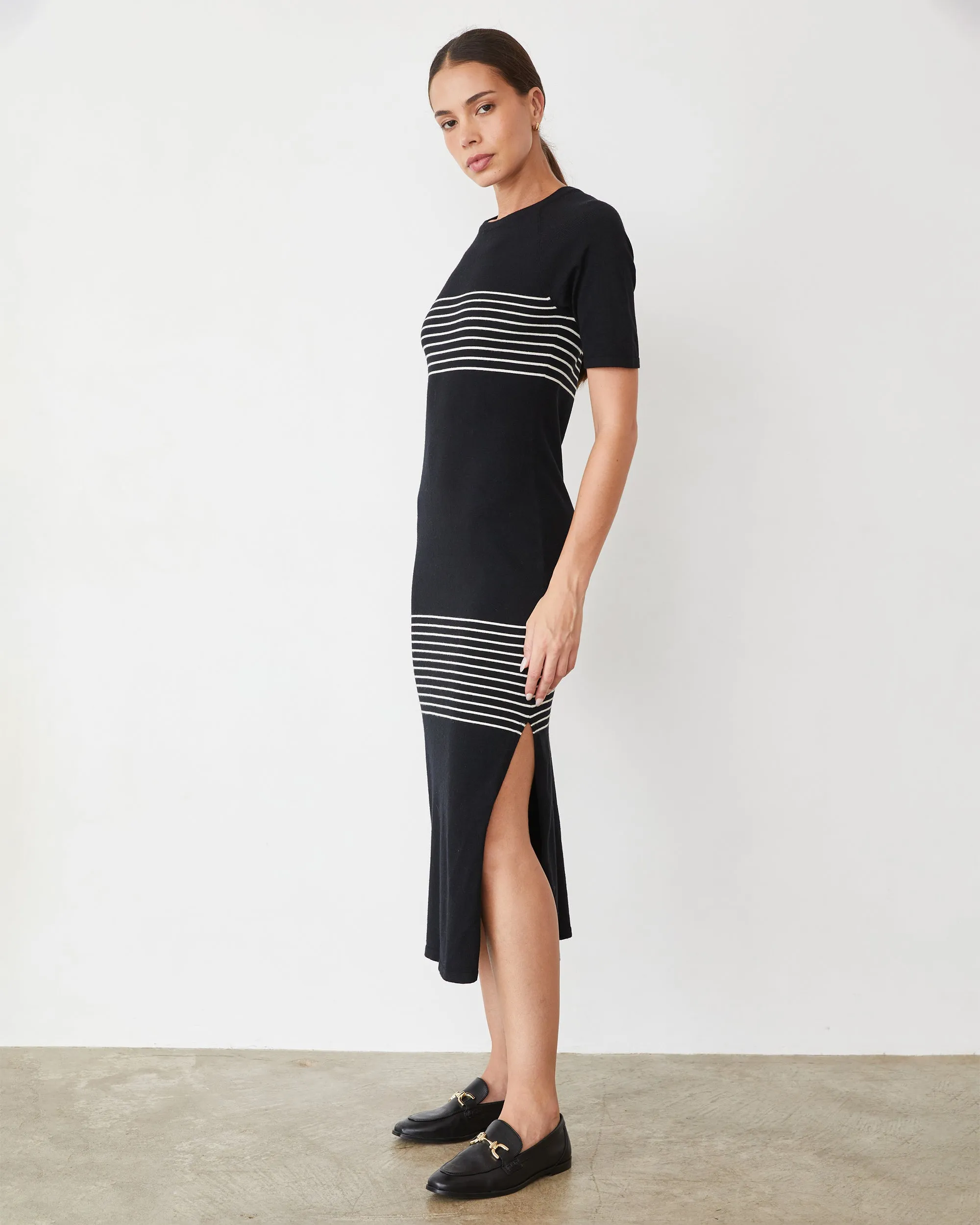 Light Soft Knit Stripe Dress FlexibleMobility