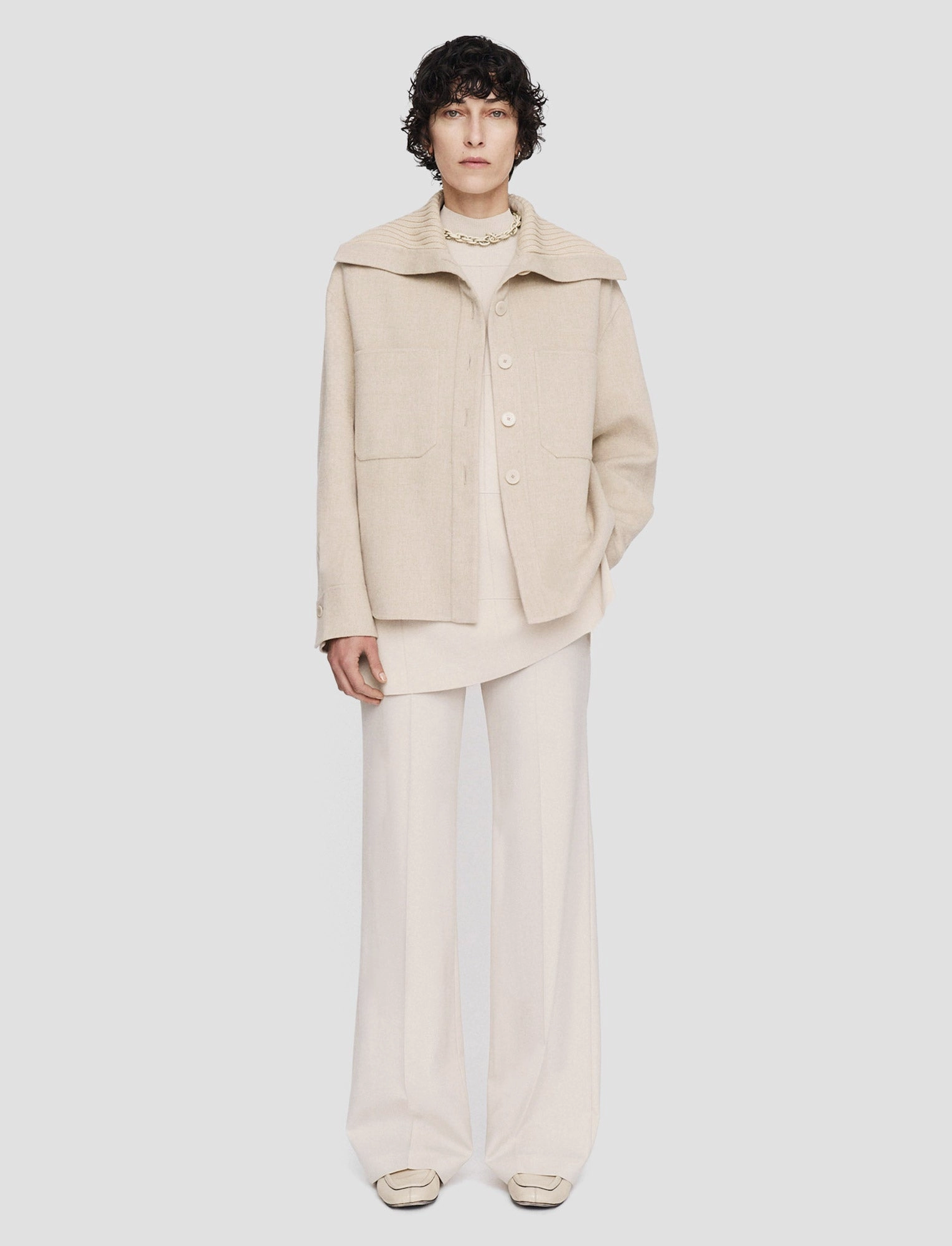Light Double Face Henri Jacket DoubleReinforced Zipper