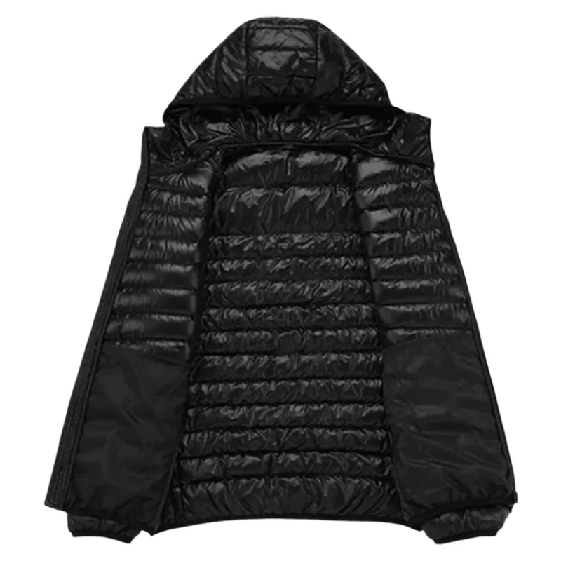 Lightweight Packable Hooded Down Jacket for Men – The Perfect Winter Companion