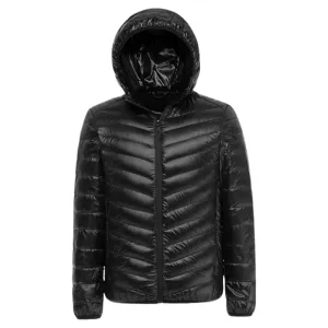 Lightweight Packable Hooded Down Jacket for Men – The Perfect Winter Companion