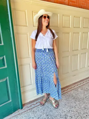 Active Look Quick Cool Skye Maxi Skirt Garden by the Sea
