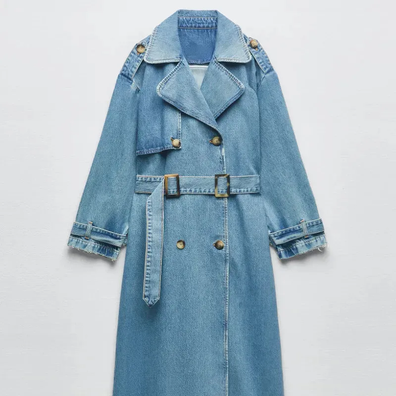 Liisa Denim Trench Coat