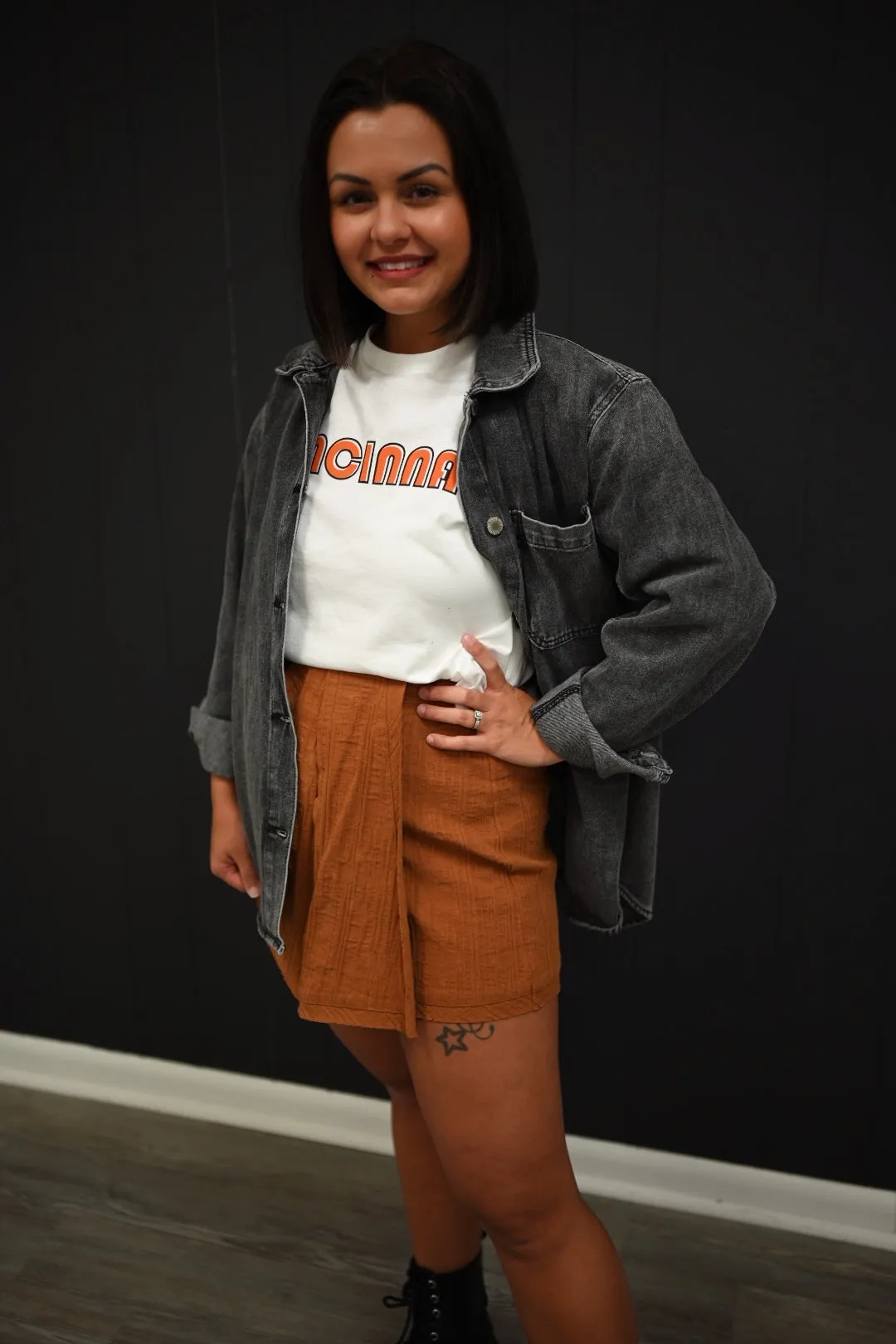 Lillee Denim Jackets-Charcoal