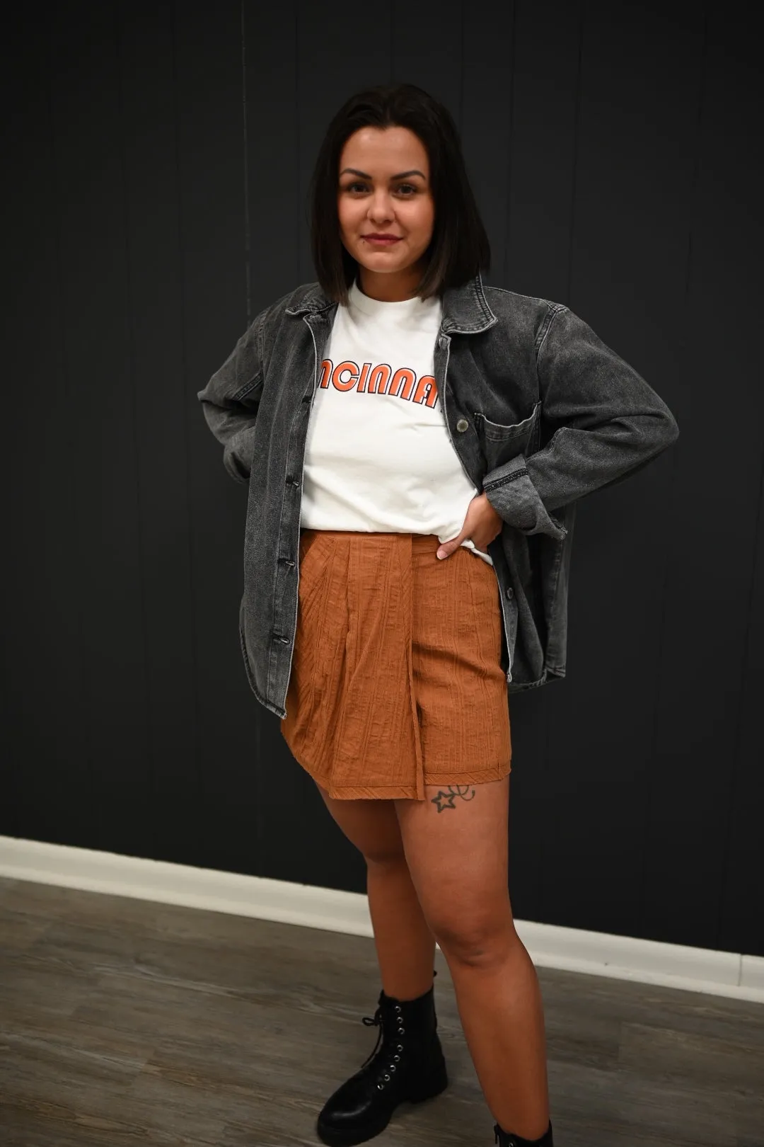 Lillee Denim Jackets-Charcoal