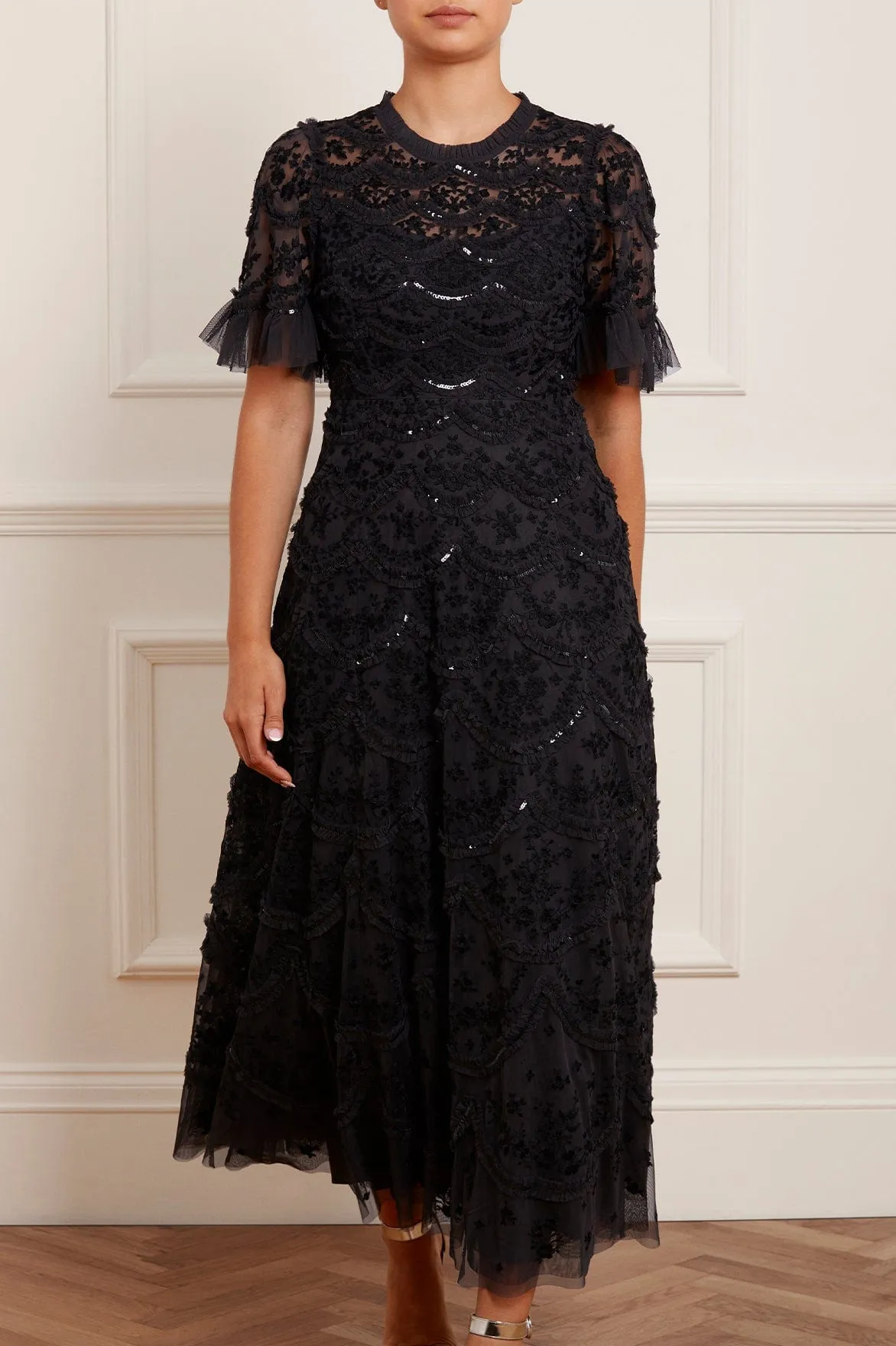 Lace Fine Eco Friendly Lily Bloom Ankle Gown