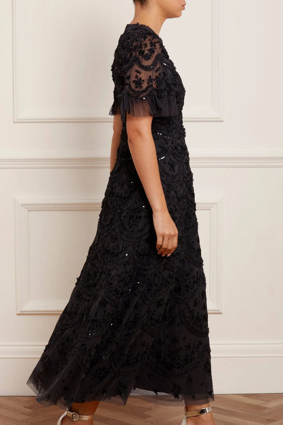 Fall Layer Lily Bloom Ankle Gown