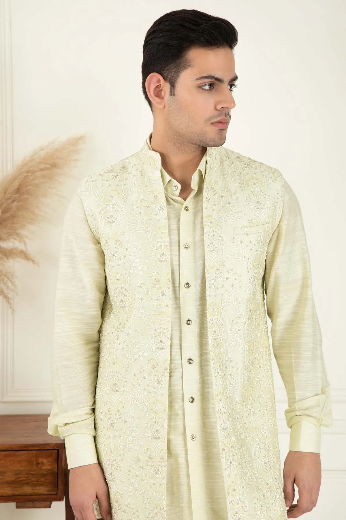 Lime Yellow Bundi Jacket Set
