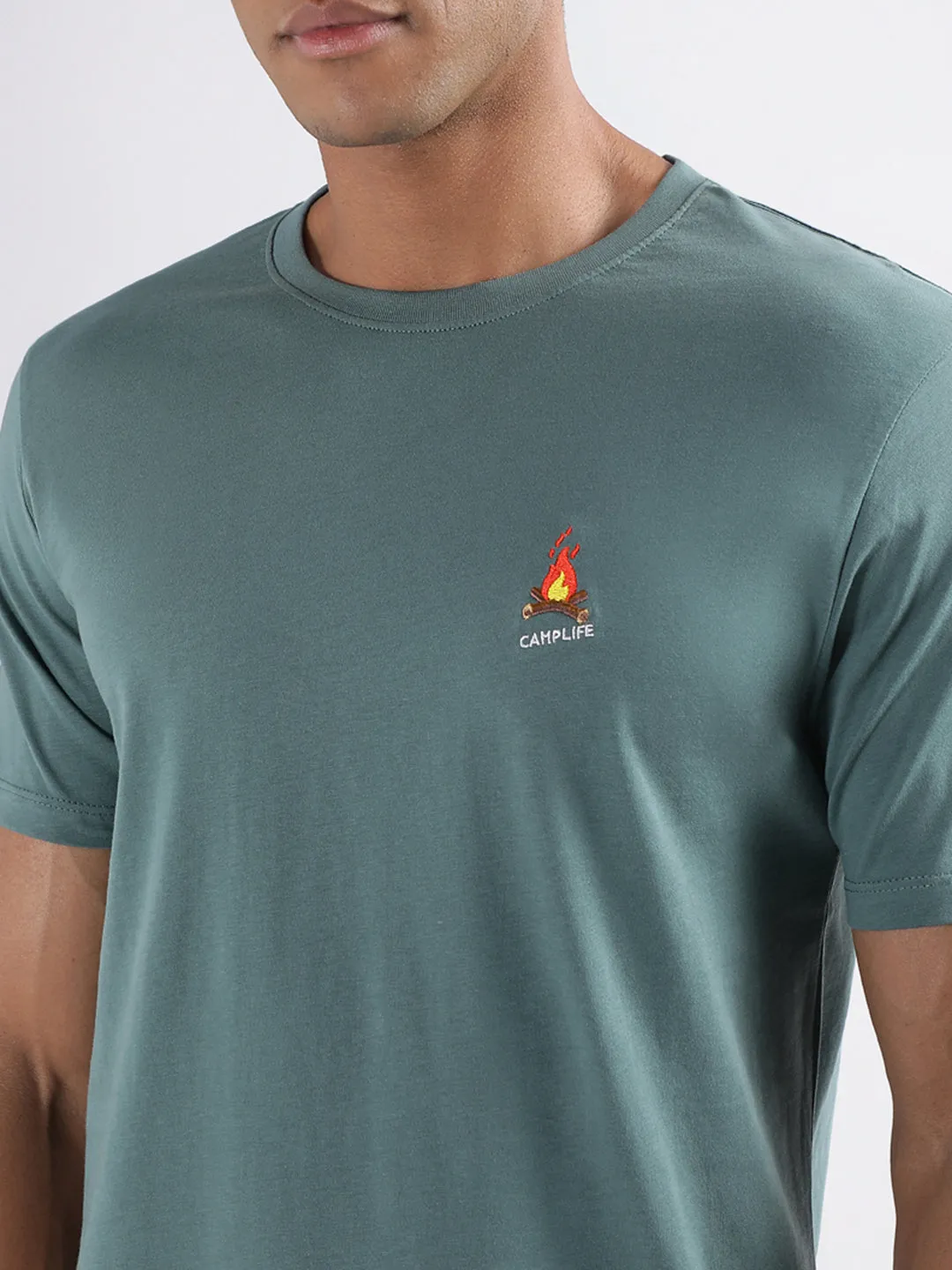 Lindbergh Green Relaxed Fit T-Shirt