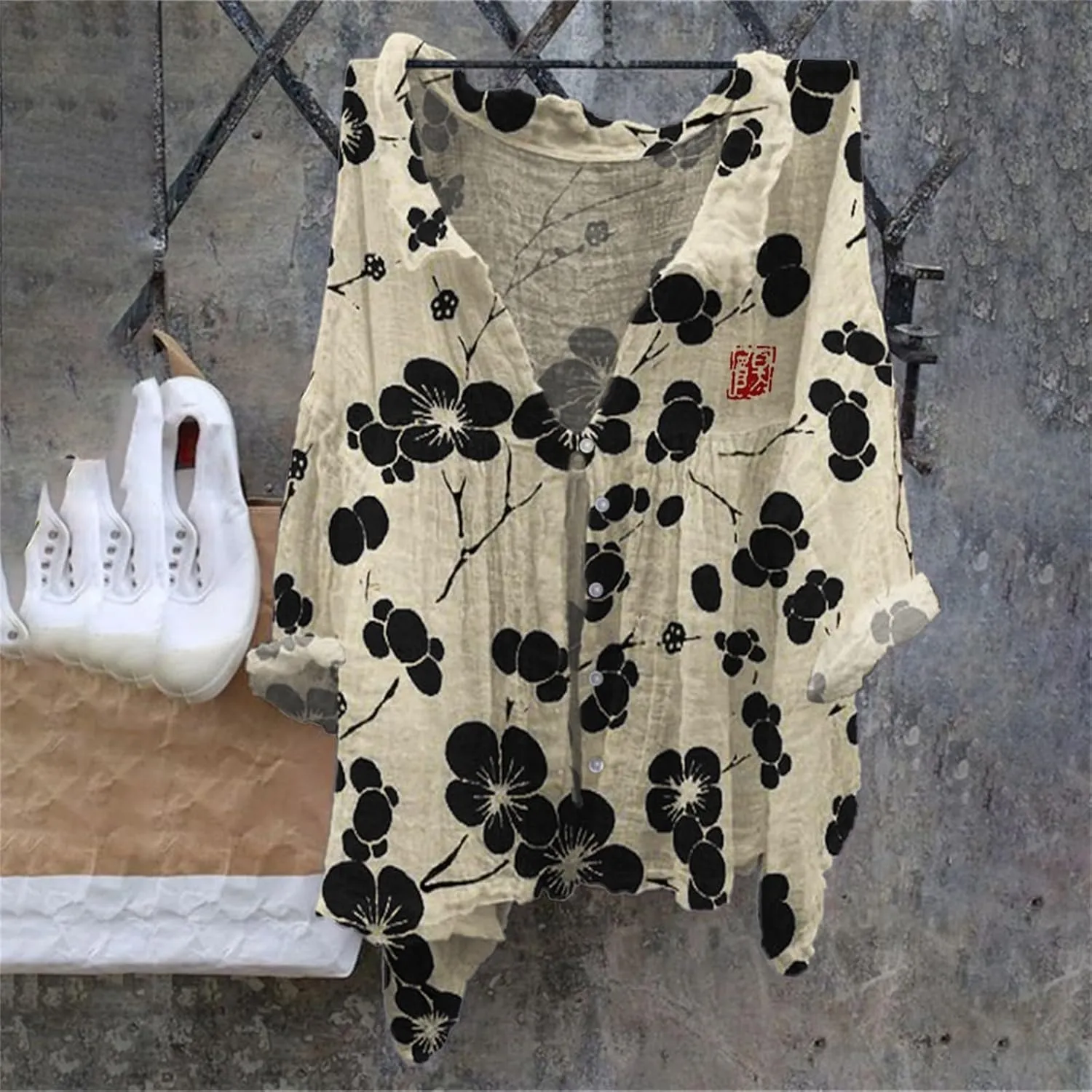 Linen Blouses Button Shirts Top Shirts Women Shirts Linen Shirts for Women 2024 Linen Shirts for Women Linen Shirts