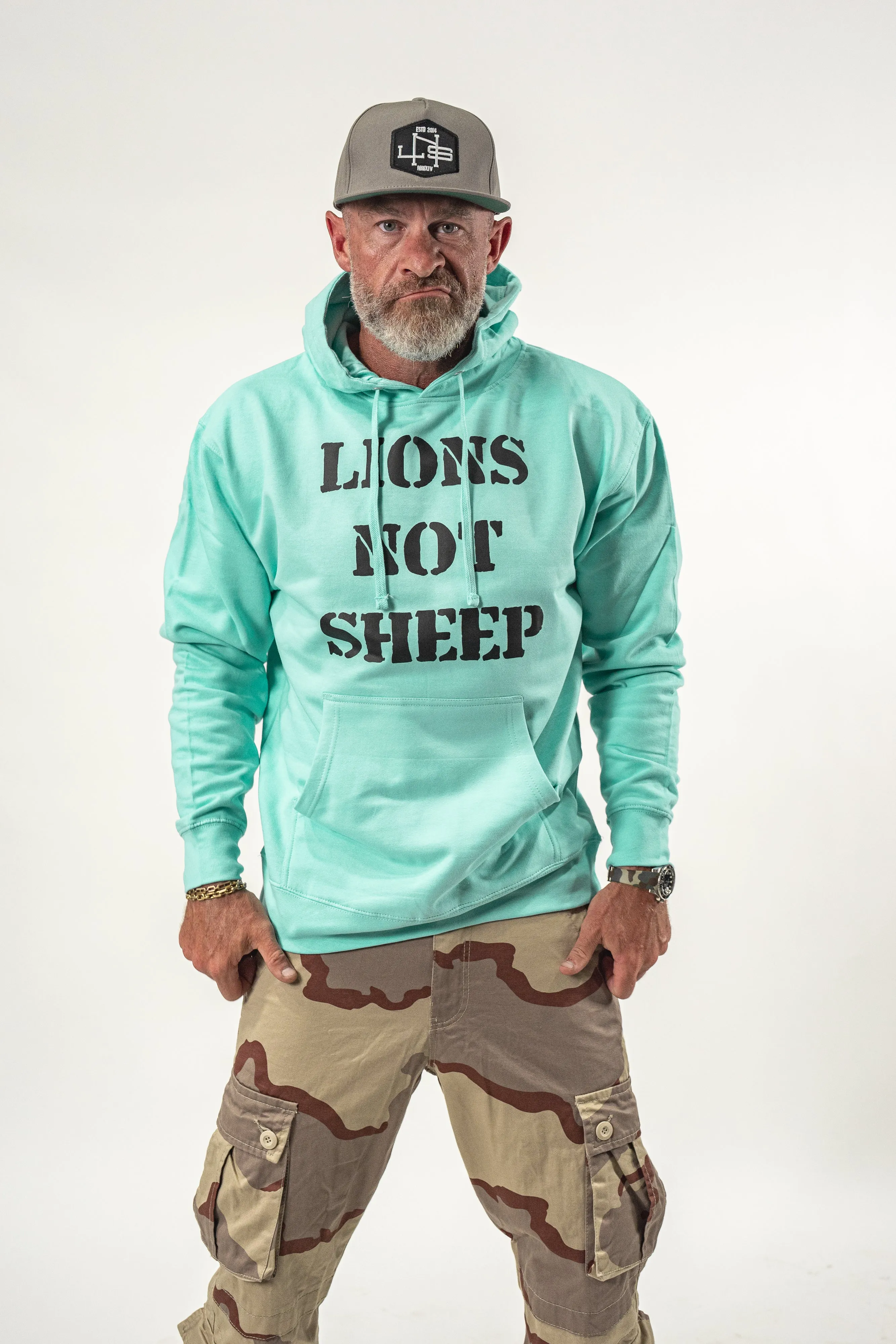 Lions Not Sheep "OG" Hoodie - Mint Edition