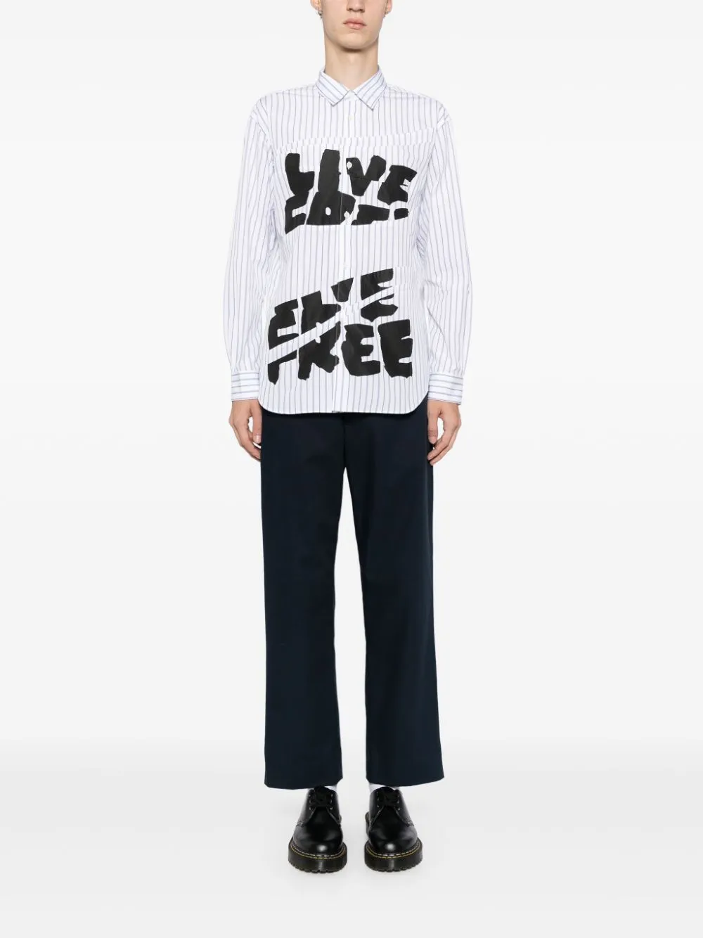 Live Free Striped Shirt
