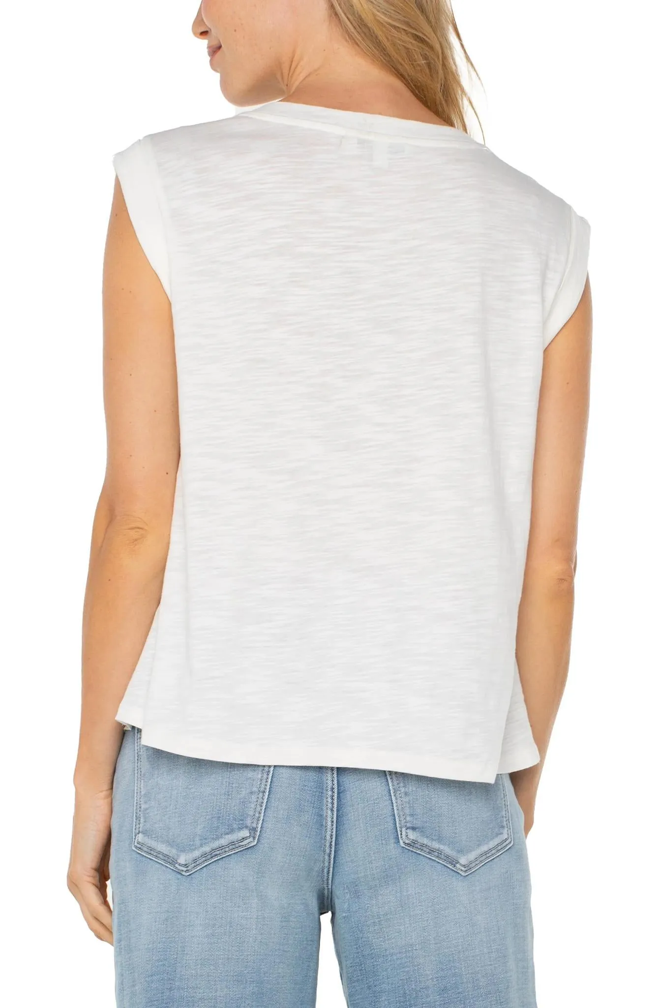 Colorfast Dye Method Liverpool Sleeveless Knit Top