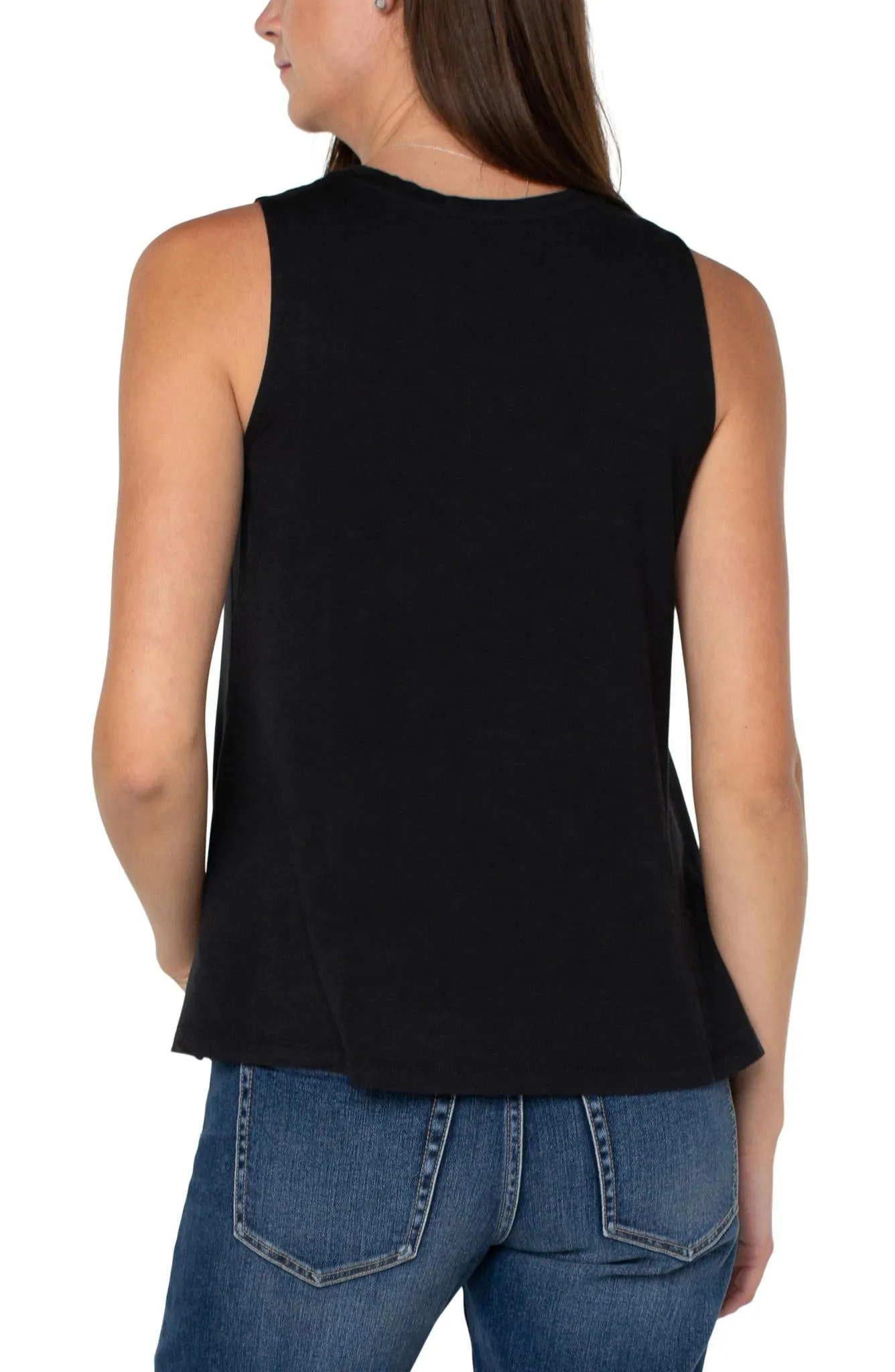 Liverpool Sleeveless Scoop Neck Tank Comfortable Fabric