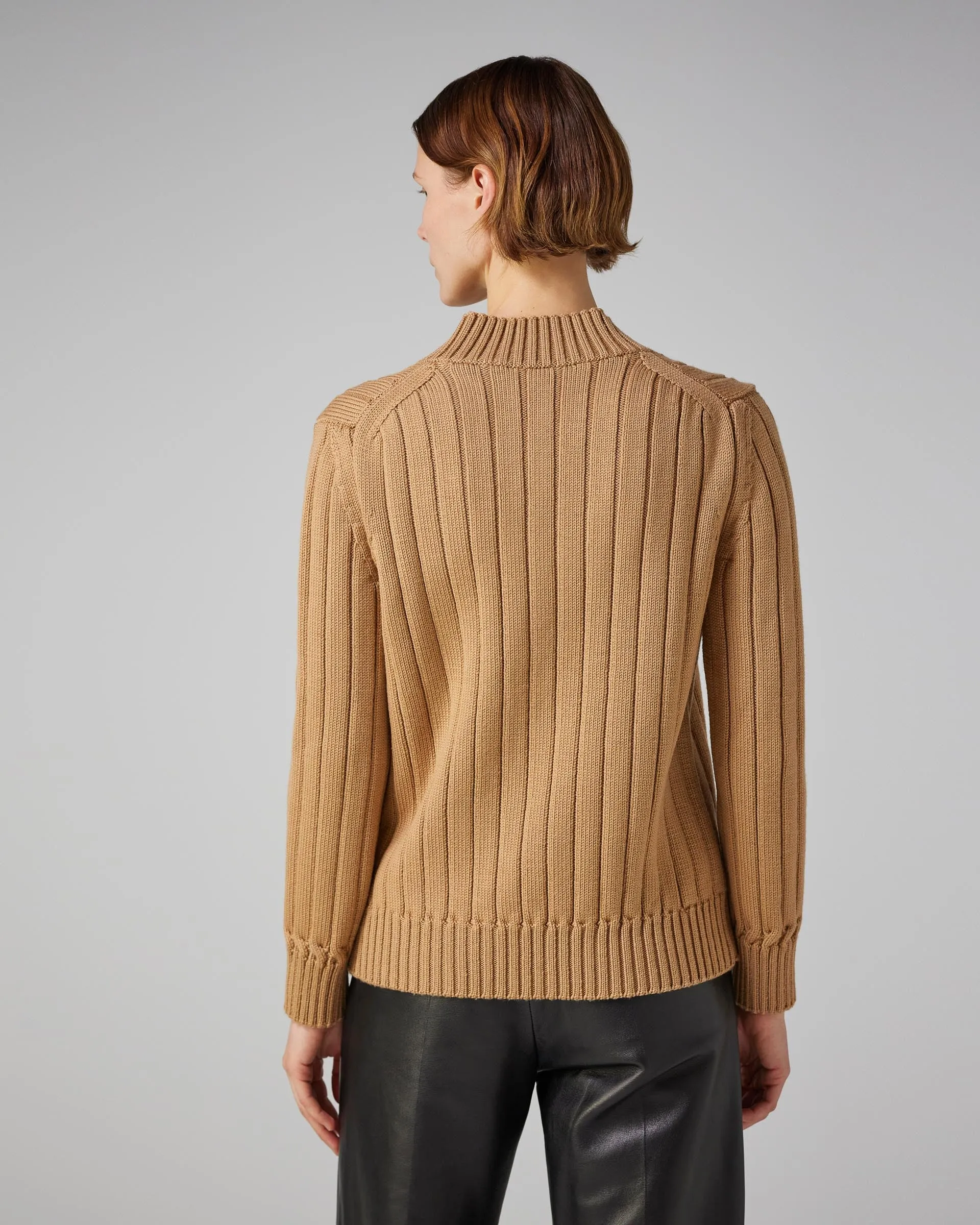 Lola Sweater in Wool, Camel