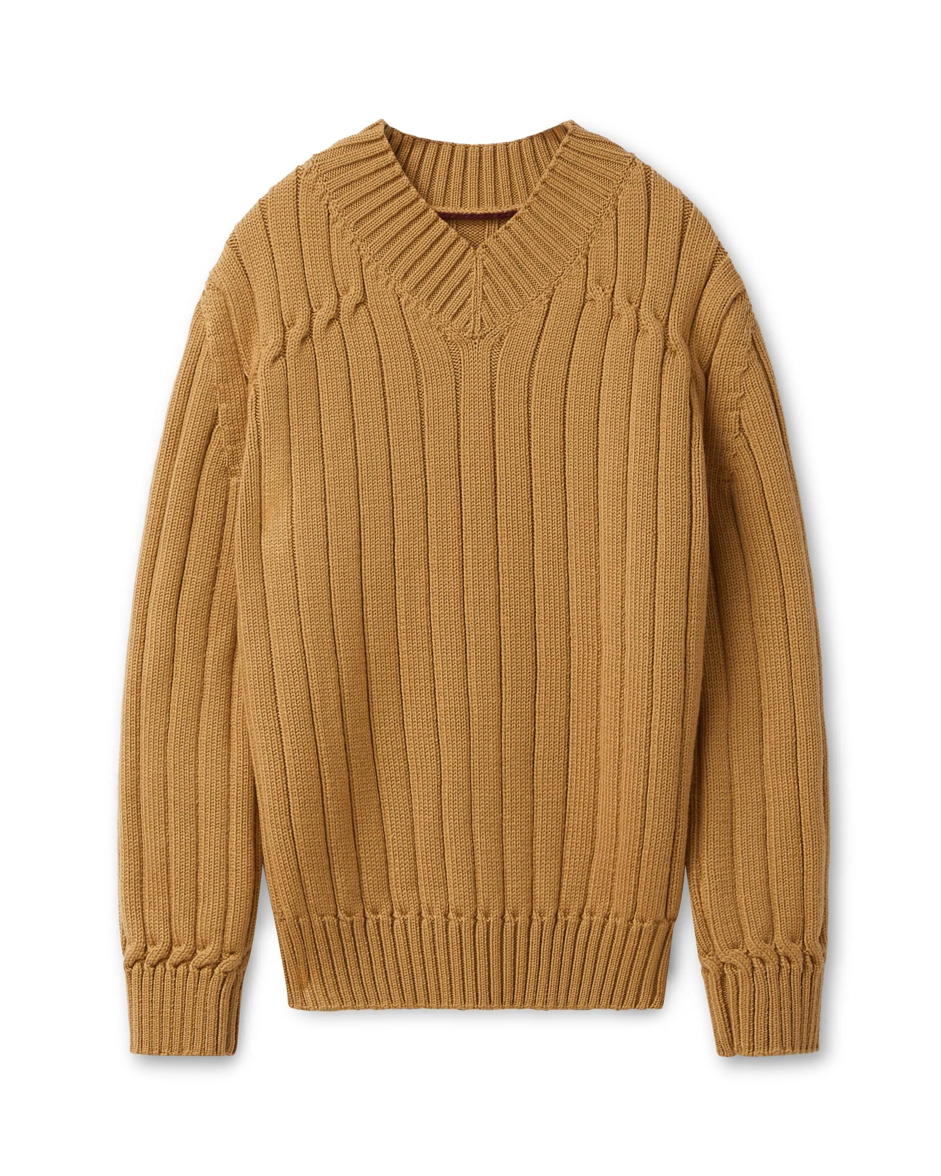 Lola Sweater in Wool, Camel