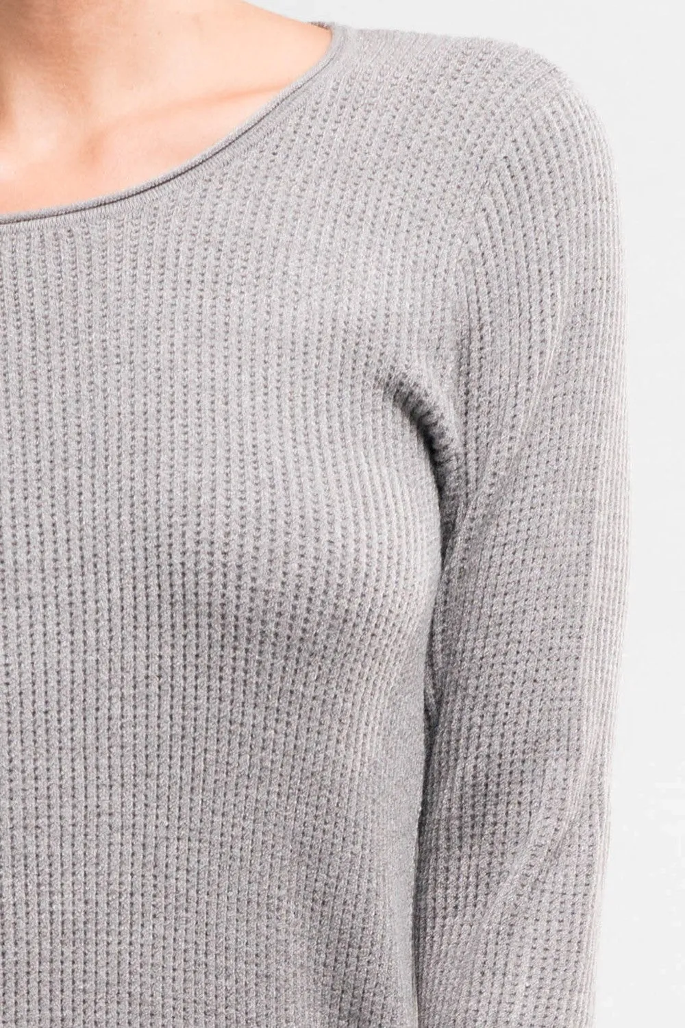 Long Sleeve Swing Hem Sweater