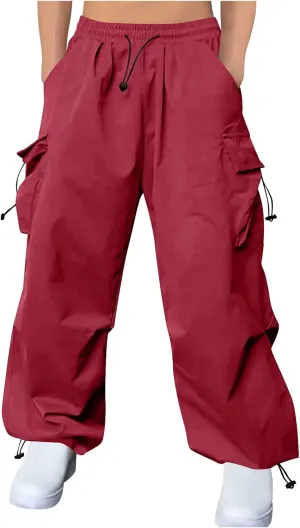 Loose Fit for Man Summer Fall Cargo Work Out Gym Ruched Flare Wide Leg Long Bootcut Leg Pants Man 2025