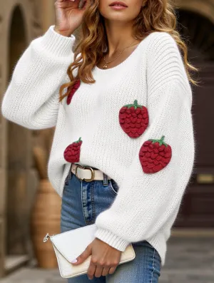 Contoured Side Panels High Neck Design Loose Off-the-shoulder Sweater with Bell Sleeves