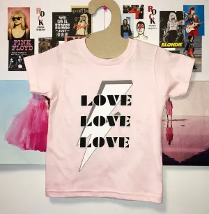 Love Kids Tee in Pink