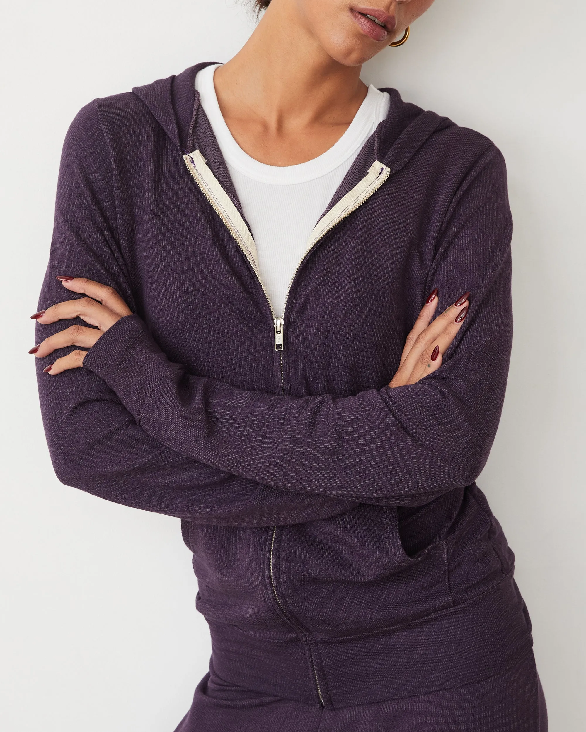 Supersoft Zip Up Hoody Hidden Zipper
