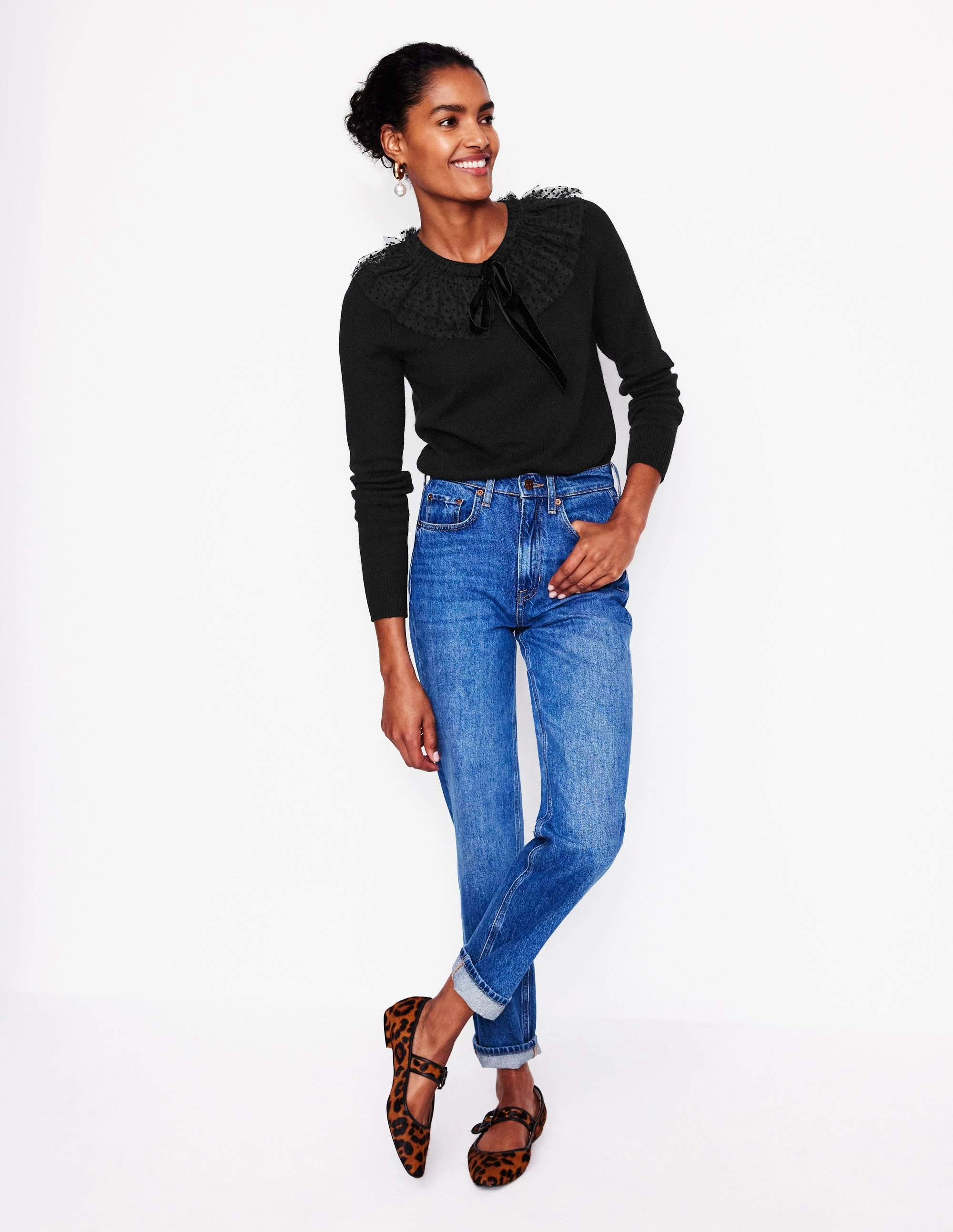 Tulle Party Jumper-Black Inner Layer Quiet Tone