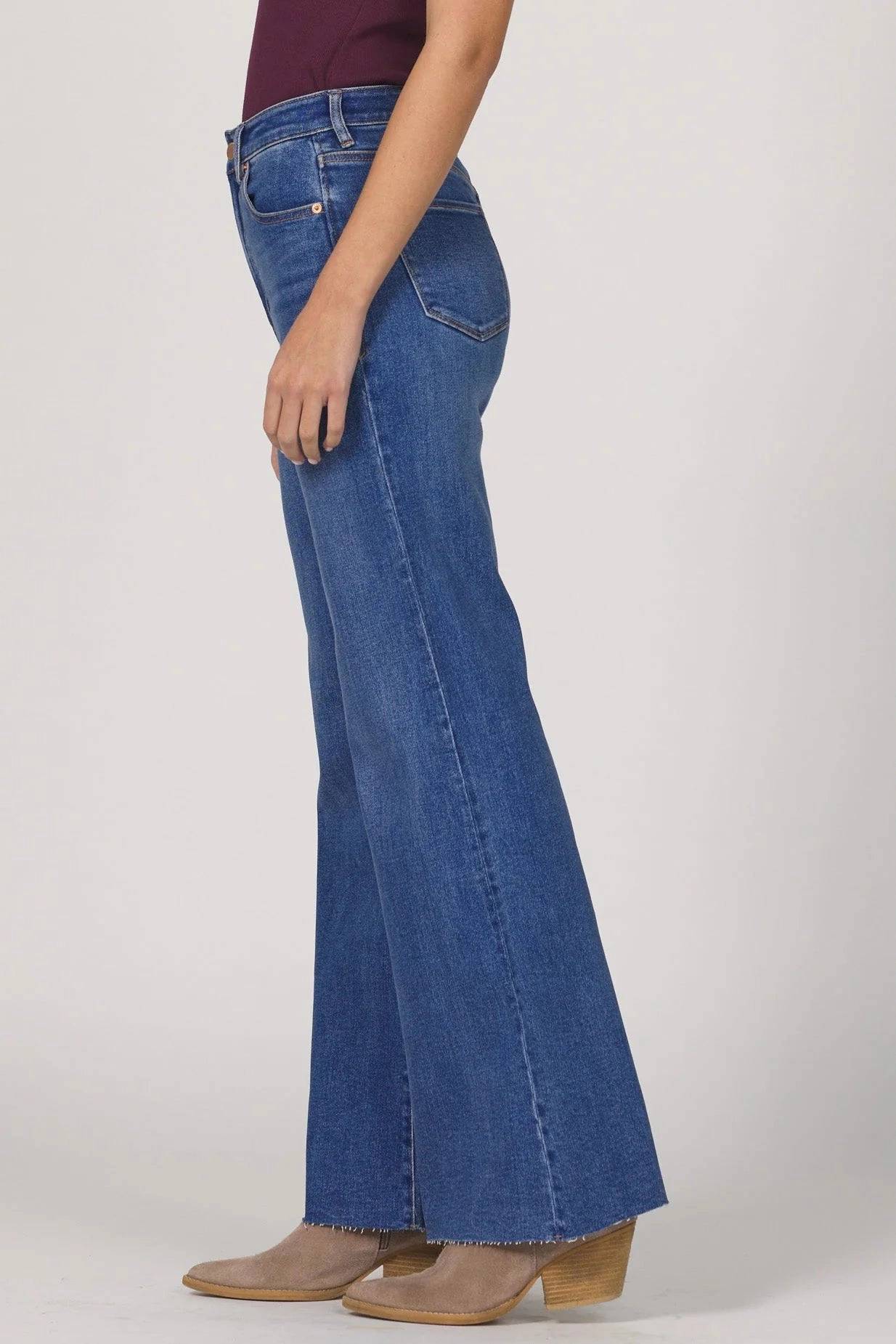 Dear John Fiona Wide Leg Jean in Midtown Easycare