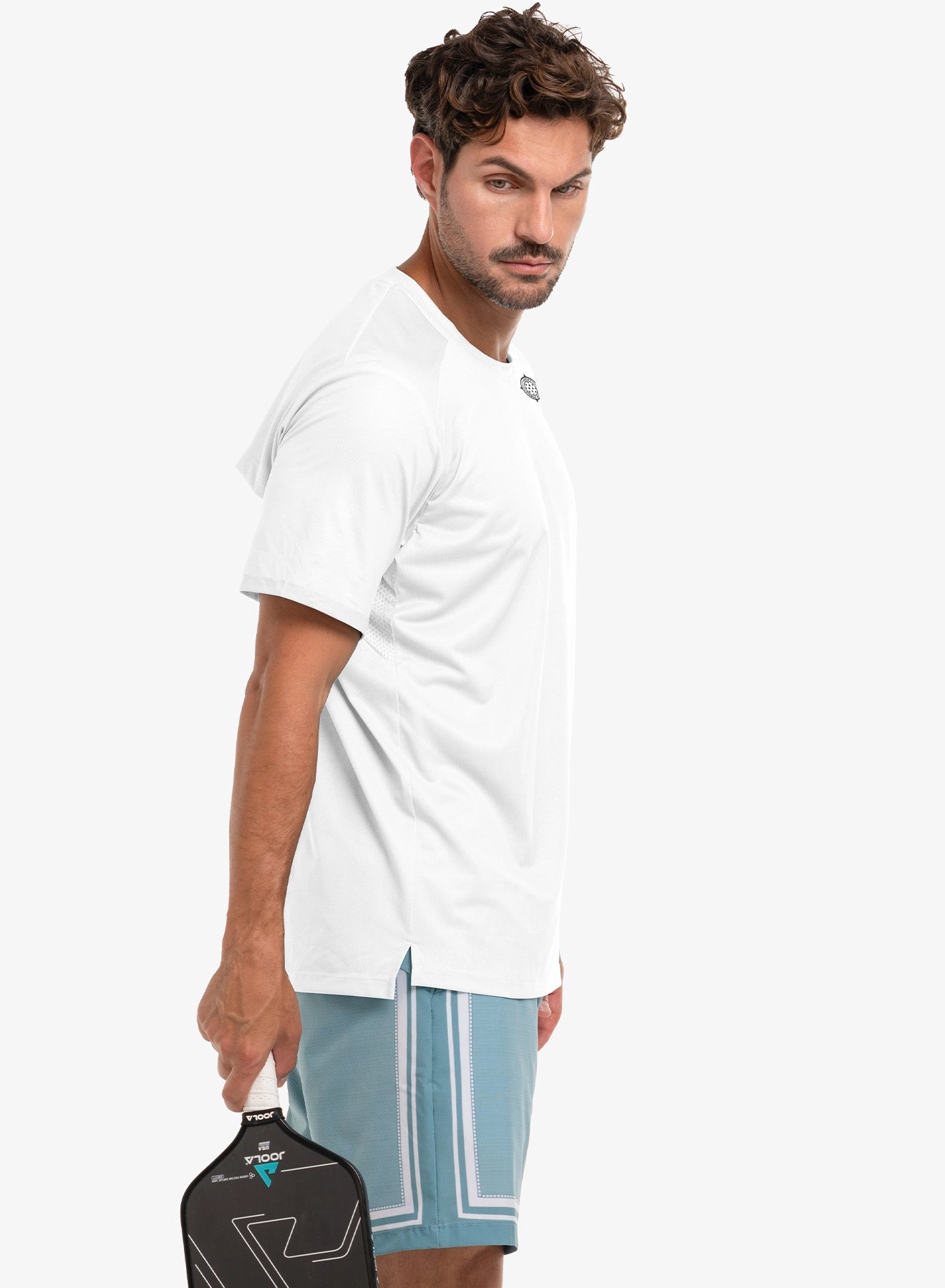 Quick Release Fastener ThermalRegulating Fabric Picklball Short Sleeve Crew