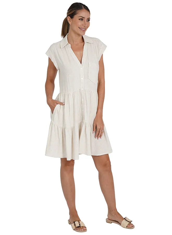 Underwire-Support Flattering Waistband Karla Dress Natural
