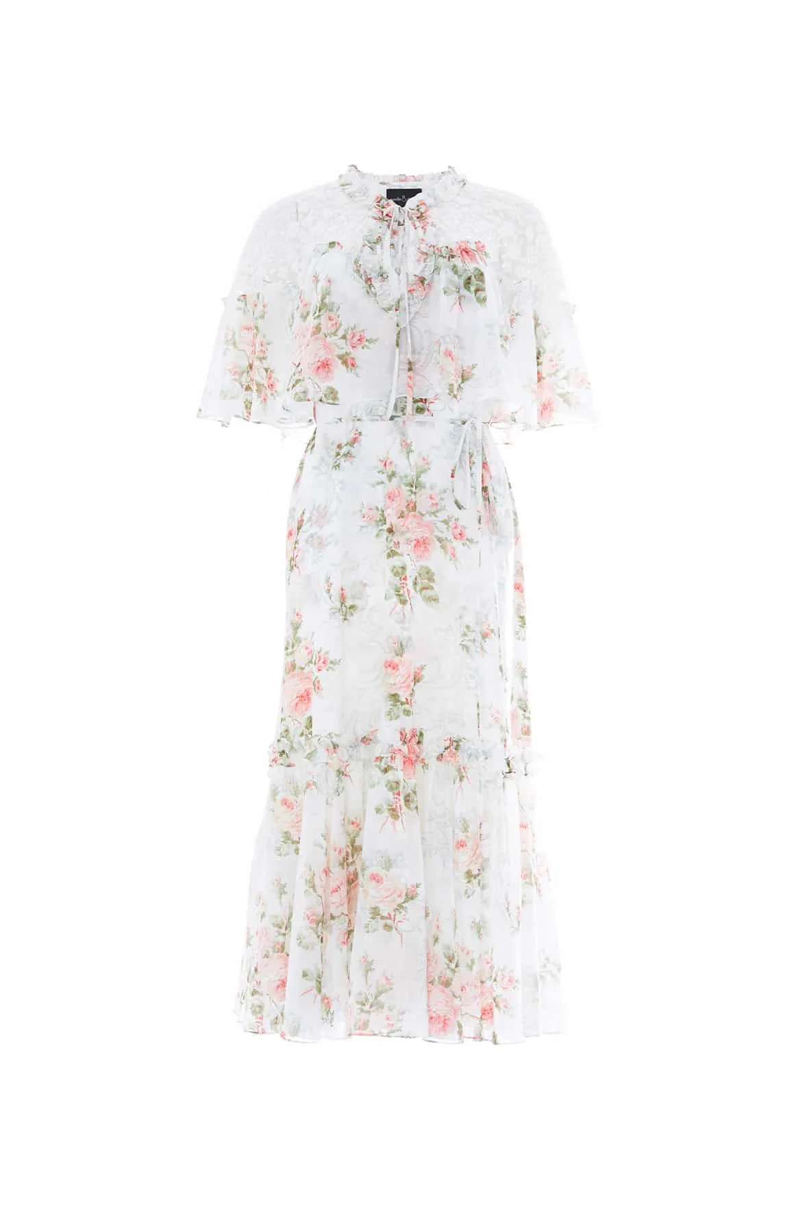 Madame Rose Carla Chiffon Cape Ballerina Dress Everyday-Comfort Sleek Vibe